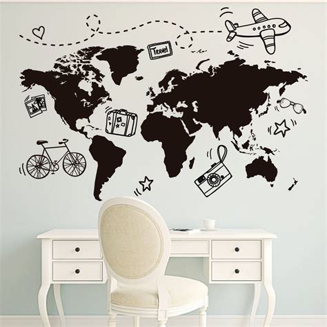 World Map Sticker For Wall - Sioux Falls Zip Code Map