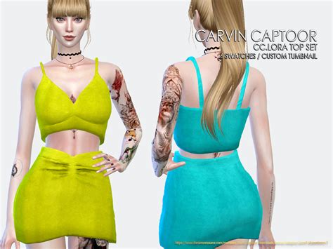 The Sims Resource Cc Lora Top Set