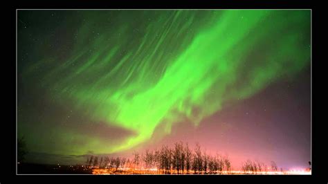 Northern lights over Fort St John, BC - YouTube