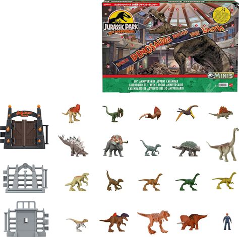 Jp Mattel Jurassic World Jurassic Park 30th Anniversary Advent Calendar 2023