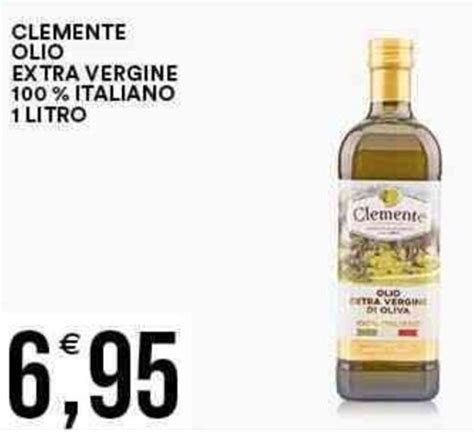 Clemente Olio Extra Vergine 100 Italiano 1 Litro Offerta Di Vantaggio