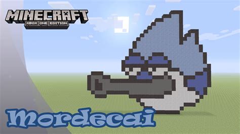 Minecraft Pixel Art Tutorial And Showcase Mordecai Regular Show