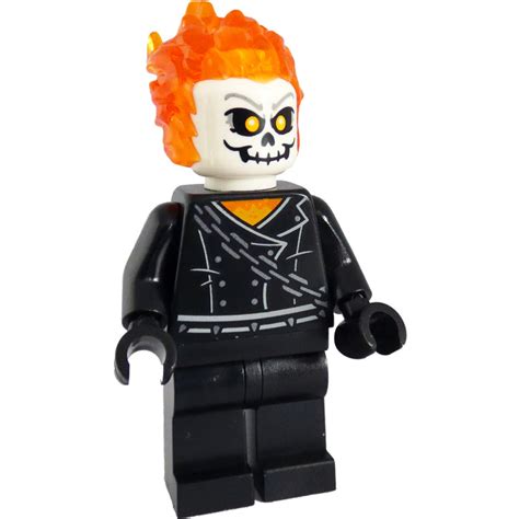 Lego Ghost Rider Johnny Blaze With Spiked Belt Minifigure Brick Owl