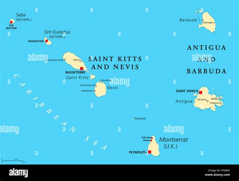 Saint Kitts And Nevis Antigua And Barbuda Montserrat Saba And Sint