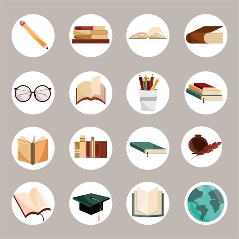 Literacy Education Icon Set 3718274 Vector Art At Vecteezy