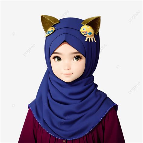 Hijab Girl Wearing Cat Costume Ai Generated Ai Generated Girl