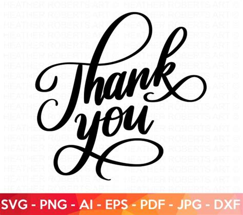 Thank You SVG Thank You Sign Floral Wedding Thank You Svg - Etsy