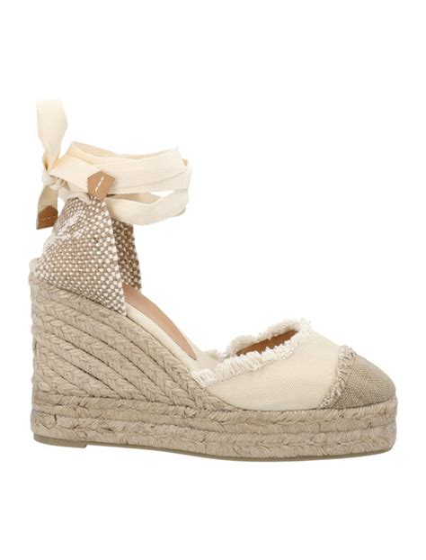 Casta Er Catalina Wedge Espadrilles Ivory Editorialist