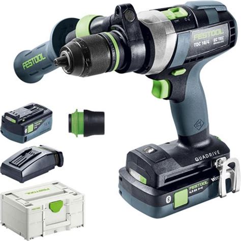 Festool Tdc 184 18v Drill Driver 4ah Bluetooth And 52ah