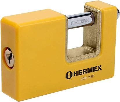 Hermex Basic COR 75ZP Candado antipalanca 75 mm cuerpo metálico