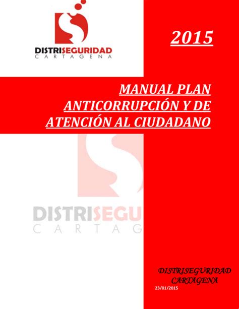 Manual Plan Anticorrupci N Y De Atenci N Al