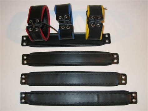 R Co Leather Biceps Band Black 4 Cm Piping 49 00