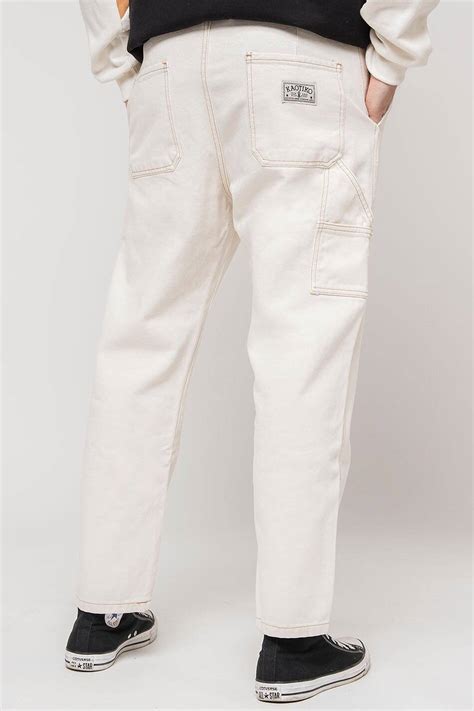 Kaotiko Carpenter Off White Trousers Women Womens Clothing Pants