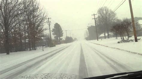 Driving In Arkansas Snow Conway Ar Youtube