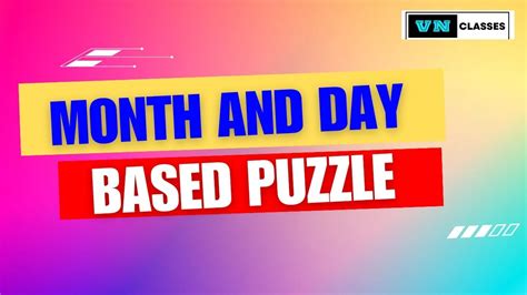 Month And Day Based Puzzle Reasoning Puzzle Part Ibps Sbi