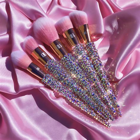 5 Piece Bring On The Bling Face Set Rose Gold Bling Makeup Makeup Brushes Makeup Brush Set