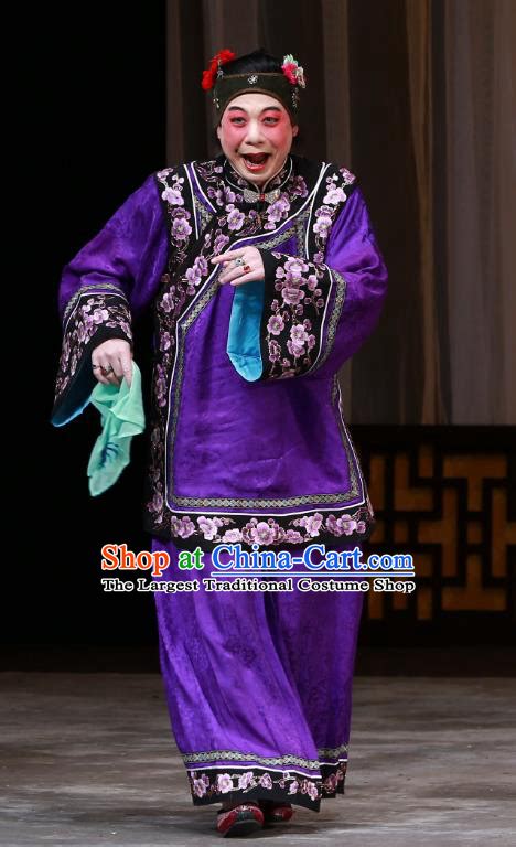 Chinese Beijing Opera Female Beggar Apparels Costumes And Headdress The