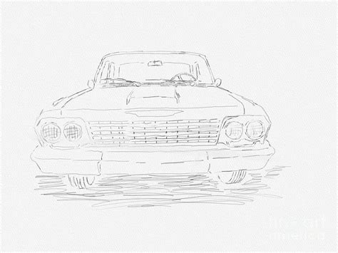 1964 Chevrolet Impala Drawing By Jonathan Lingel Fine Art America