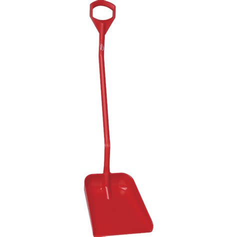 Vikan 56014 Ergonomic Shovel 380 X 340 X 90 Mm 1310 Mm Red Aava