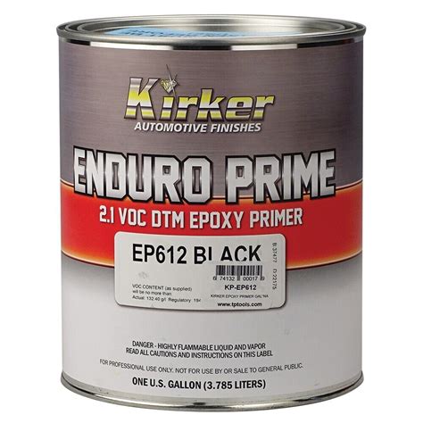 Kirker 21 Voc Enduro Prime Epoxy Primer 2k Dtm Black Gal Usa Kp Ep612 Ebay