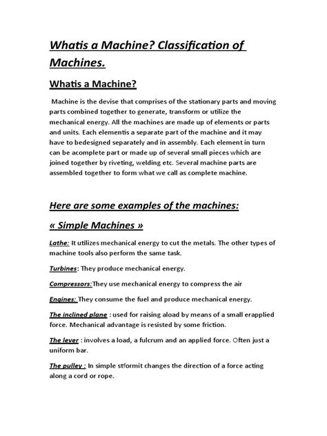machine  machines engines
