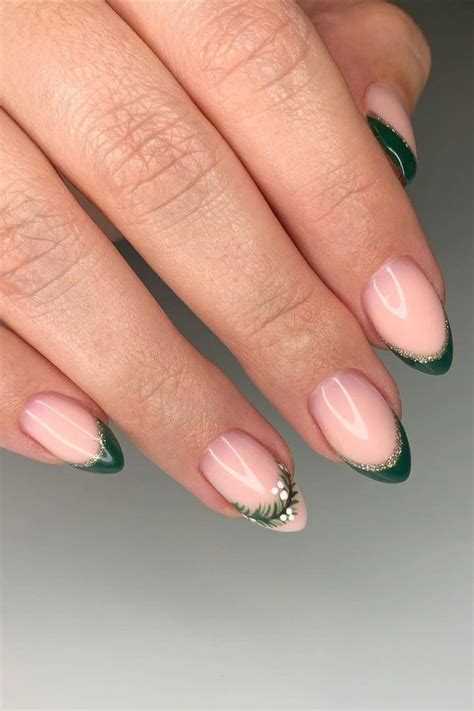 25 Popular Christmas French Nail Ideas
