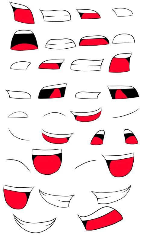 Mouth animation sheet by bunniesRawesome on DeviantArt