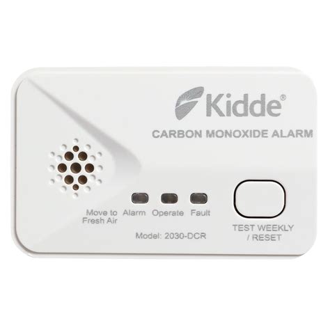 10 Year Battery Life Carbon Monoxide CO Detector Alarm Kidde 2030-DCR ...