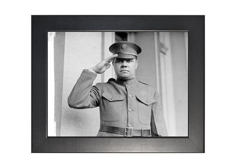 Babe Ruth In Military Uniform Vintage Historical Etsy