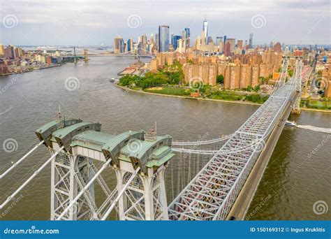 Aerial Close Up View of the George Washington Bridge Editorial ...