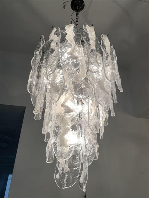 Lampadario Fiamma In Vetro Di Murano Di Simoeng In Vendita Su Pamono