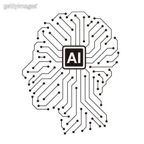 Human Brain And Artificial Intelligence Concept