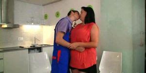 FATTYGAME Naughty BBW Seduces A Repairman Porn Videos