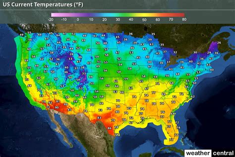 Us Weather Map Temperature Highs