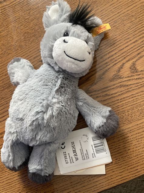 Steiff Dinkie Donkey Cuddly Washable Plush Soft Toy Cm