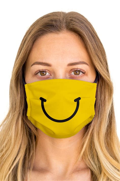 Happy Face Mask (Anti-Microbial) – The Social Life