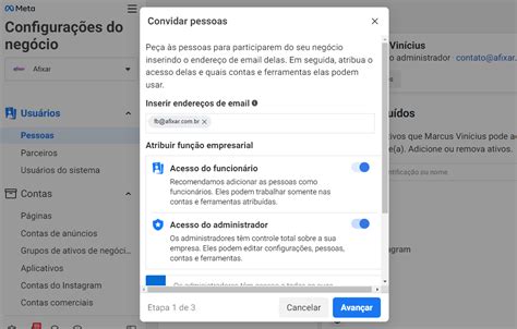 Como Adicionar Pessoas No Gerenciador De Neg Cios Do Facebook Meta Ads