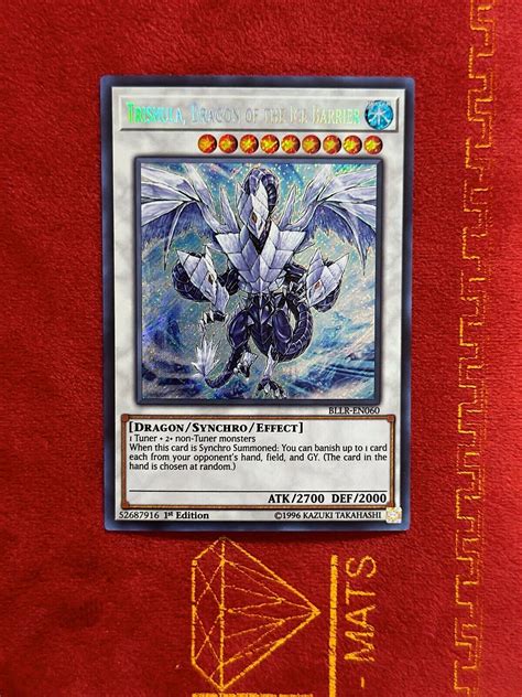 Yugioh X1 Trishula Dragon Of The Ice Barrier Bllr En060 Secret Rare Nm 1st Ed Ebay