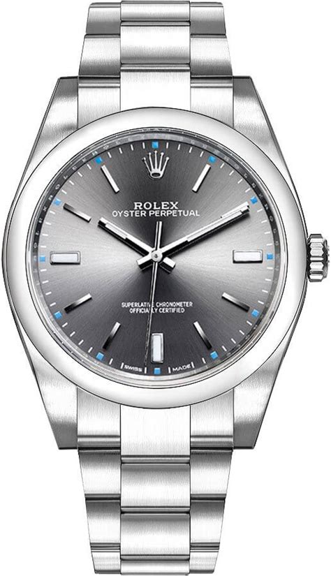 Rolex Oyster Perpetual Dark Rhodium Dial