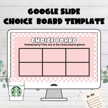 Choice Board- Google Slides Choice Board Template by Tillson Teaches