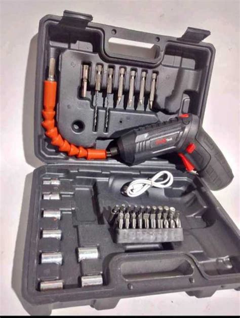 Bor Obeng Baterai Cordless Screwdriver 4 2 Volt 1800 Set Lengkap Jld