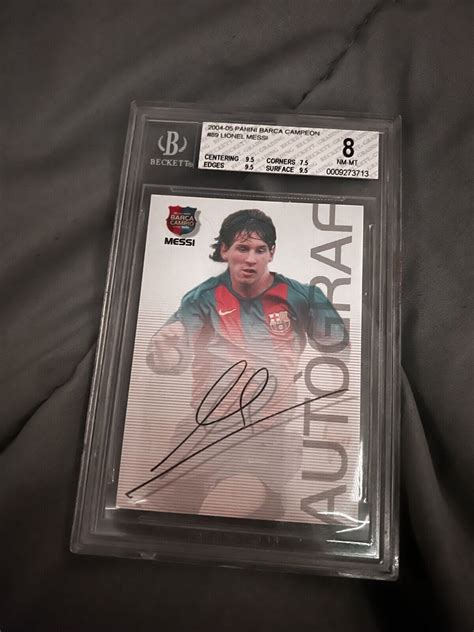 Panini Megacracks Barca Campeon Autografo Lionel Messi Rc