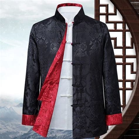 GYXHPTD Traditionelle Chinesische Herren Doppelgesichter Jacke Tang