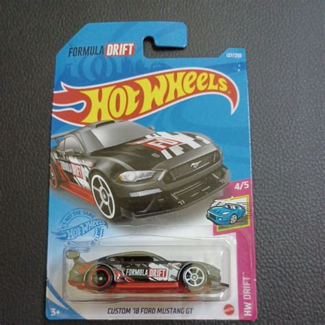 Hot Wheels Custom Ford Mustang Gt Formula Drift Shopee Malaysia