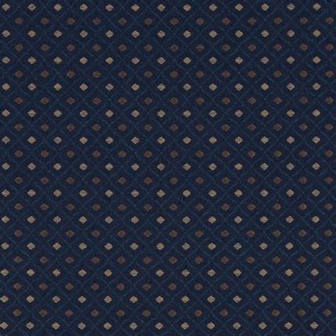 Sapphire Beige And Navy Small Scale Diamond Damask Upholstery Fabric