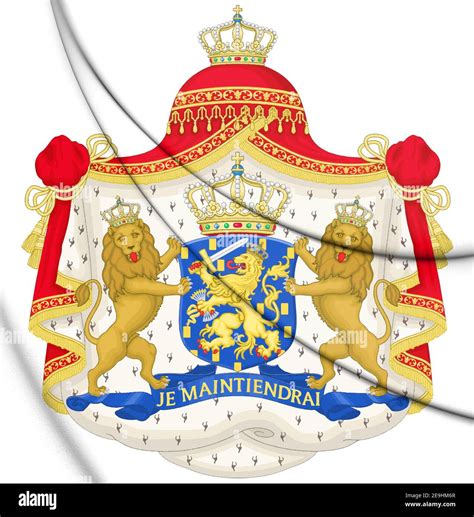 3d Royal Coat Of Arms Of The Netherlands 1815 1907 3d Illustration