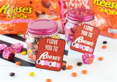 Reeses Pieces Valentines Free Printable Valentine Tags