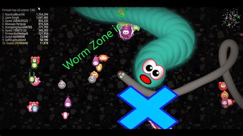 Cacing Besar Alaska Worm Zone Io Walkthrough Score Record Gameplay