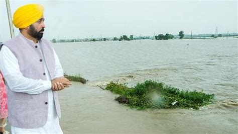 Punjab Floods Ghaggar River Breaches All Time Record Overflows In