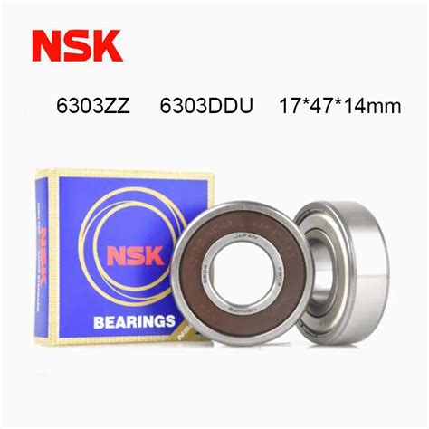 Nsk Japan 5pcs Bearing 6303zz 6303ddu 6303rz 6303-2rs 17x47x14 Shielded ...